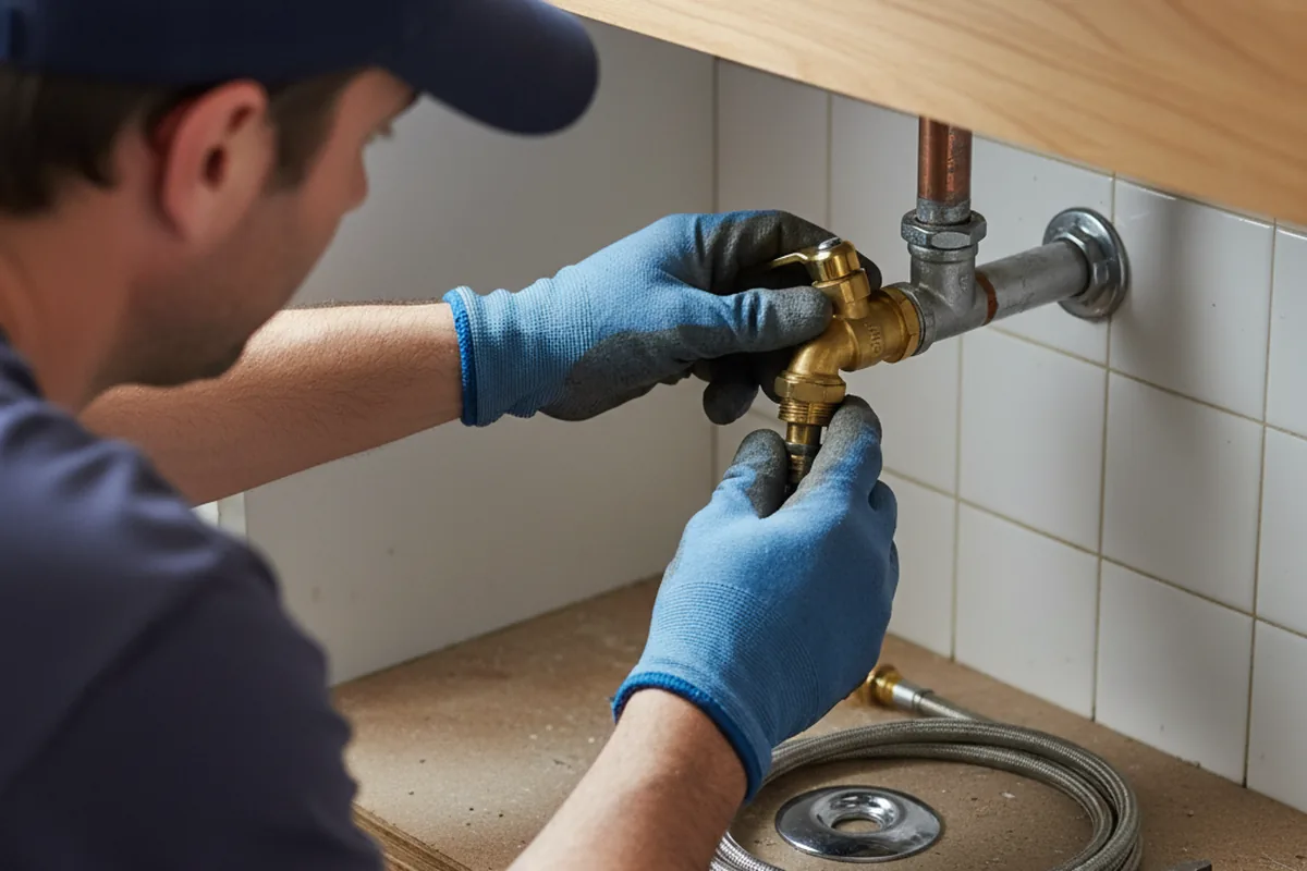 Shutoff valve and fitting work during Faucet and Fixture Repair in Millerton